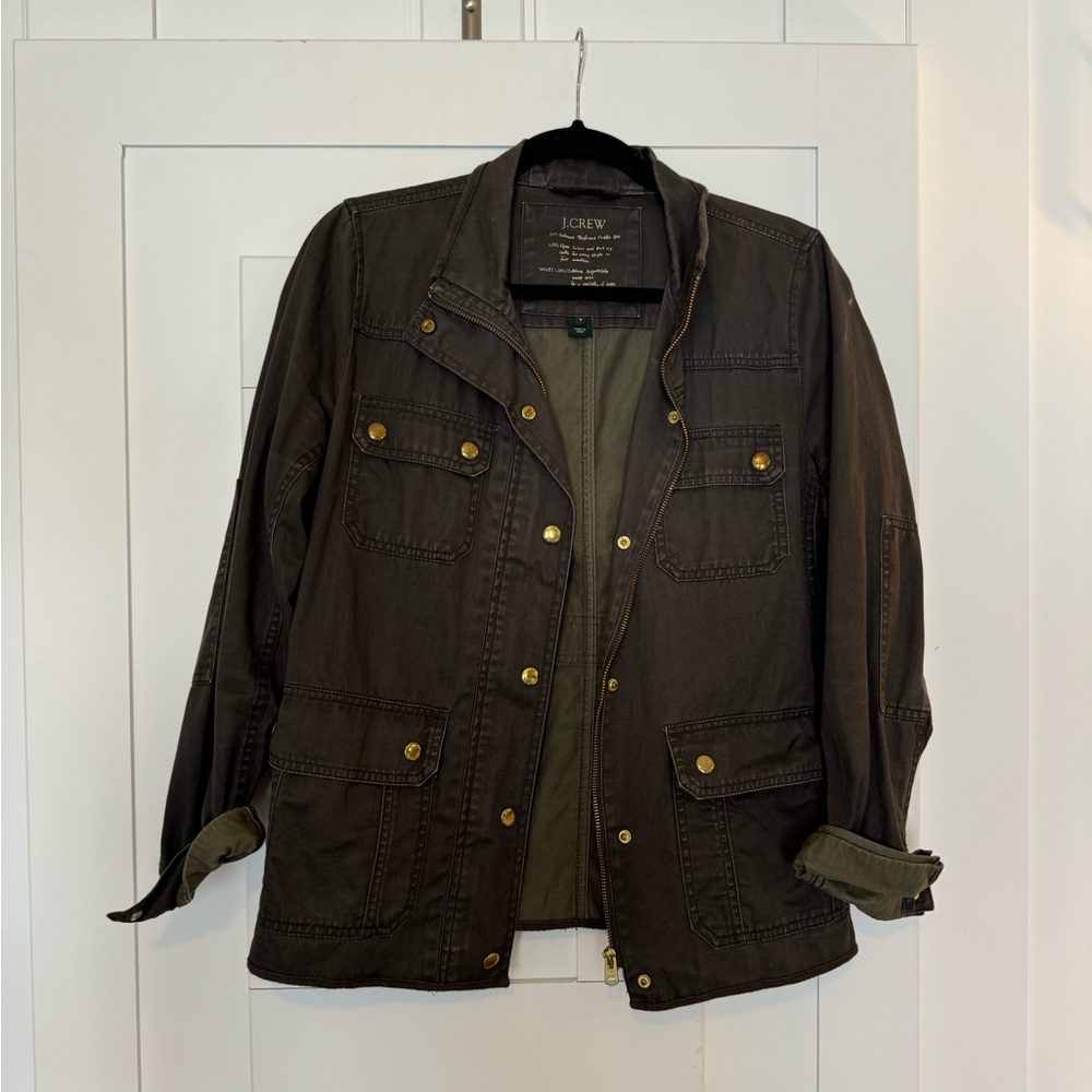 J crew dark green jacket